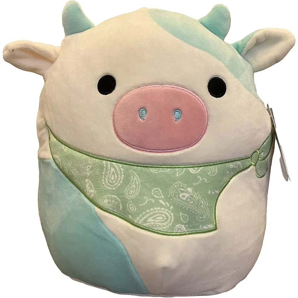Squishmallows Belana the Cow Wearing A Bandana 12
